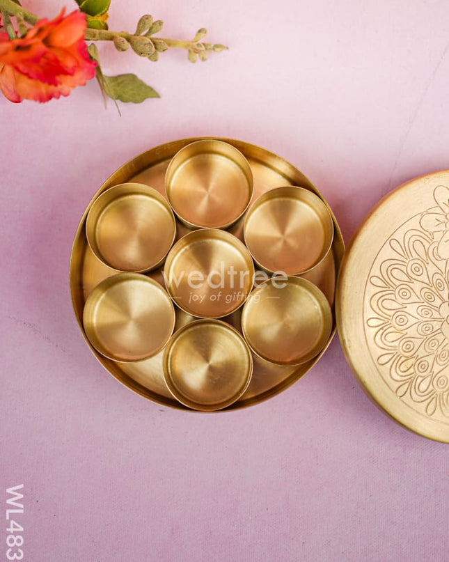 Brass Masala Dibbi - WL4839