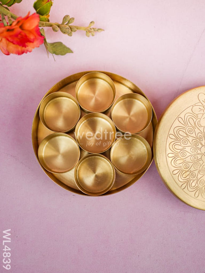 Brass Masala Dibbi - WL4839