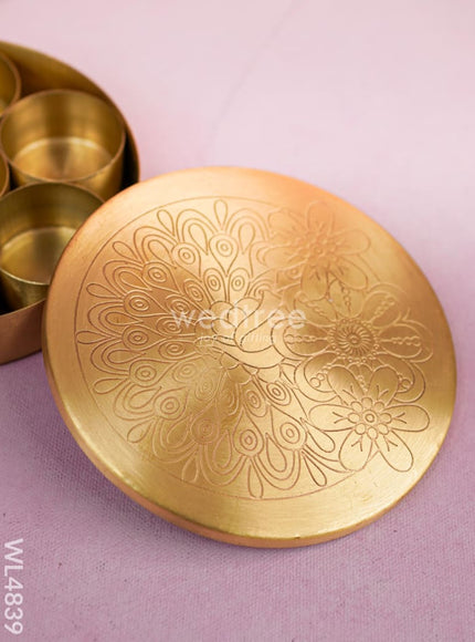 Brass Masala Dibbi - WL4839