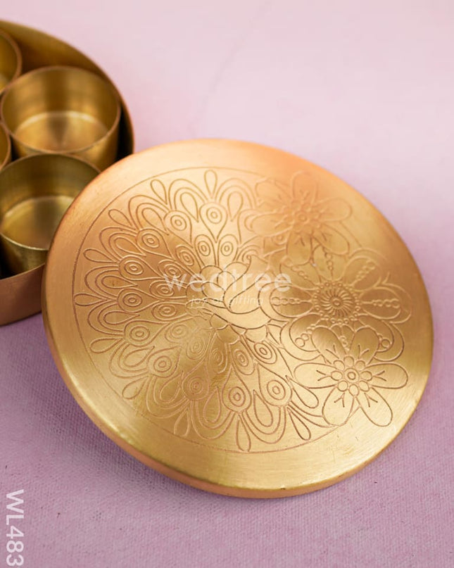 Brass Masala Dibbi - WL4839