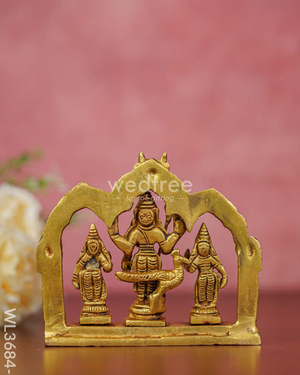 Brass Murugan Valli Deivanai in Frame - WL3684-2