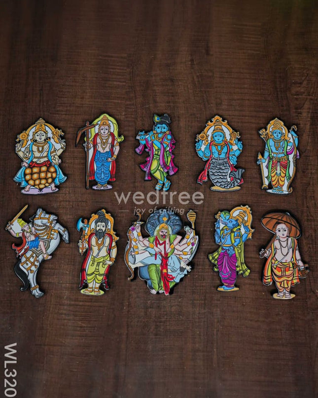 Dasavatharam Fridge Magnet Set - WL3201