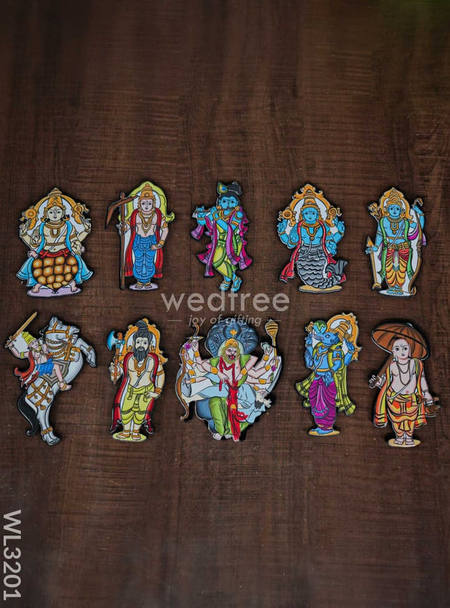 Dasavatharam Fridge Magnet Set - WL3201