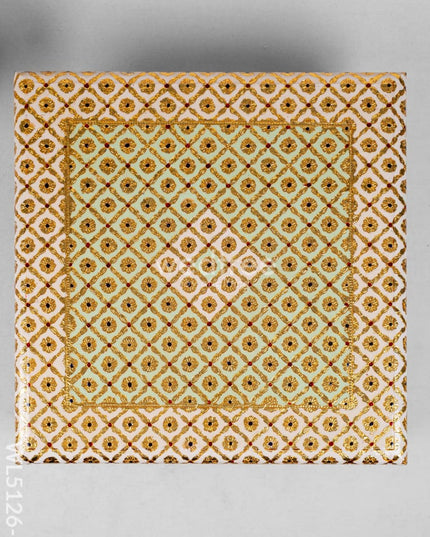 Decorative Meenakari Bajot - 18 x 18 inch - WL5126-1