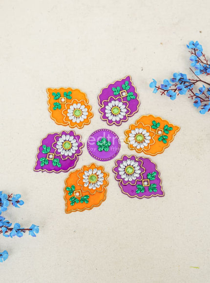 Designer Rangoli Mixed Design - W2976