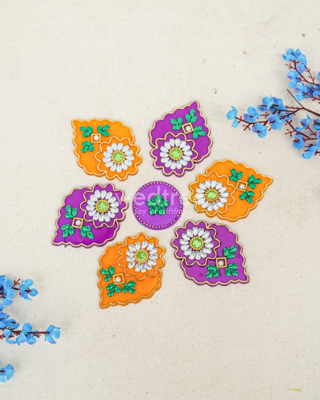 Designer Rangoli Mixed Design - W2976