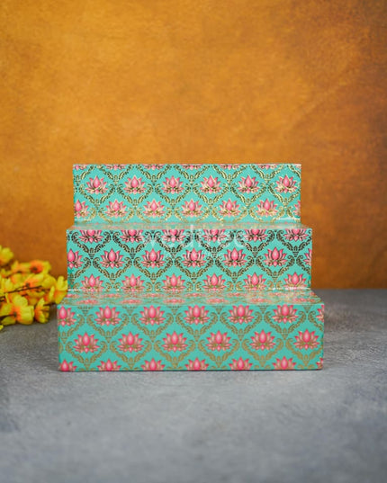 Digital Printed Meenakari Golu Padi - WL4271