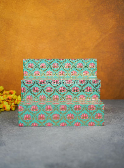 Digital Printed Meenakari Golu Padi - WL4271