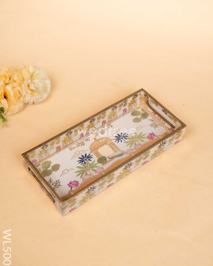 Digital Printed Peacock Theme Tray - 13 x 7 inch - WL5009