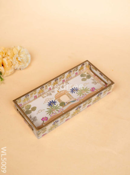 Digital Printed Peacock Theme Tray - 13 x 7 inch - WL5009