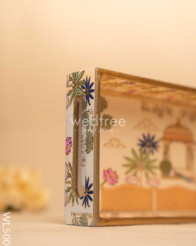 Digital Printed Peacock Theme Tray - 13 x 7 inch - WL5009
