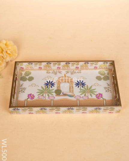 Digital Printed Peacock Theme Tray - 13 x 7 inch - WL5009