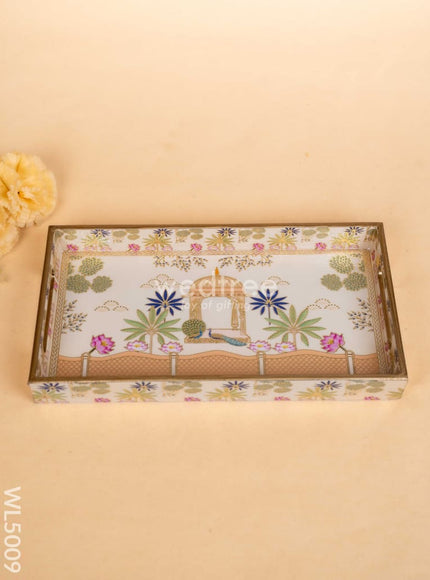 Digital Printed Peacock Theme Tray - 13 x 7 inch - WL5009