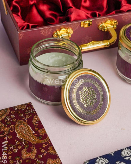 Floral 2 Jar Dry Fruit Box - WL4896
