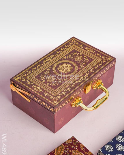 Floral 2 Jar Dry Fruit Box - WL4896