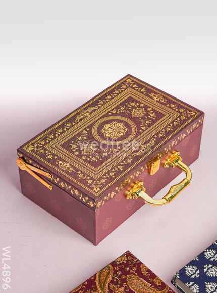 Floral 2 Jar Dry Fruit Box - WL4896
