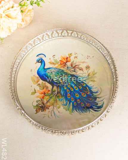 German Silver Tray - 8 inch - WL4820