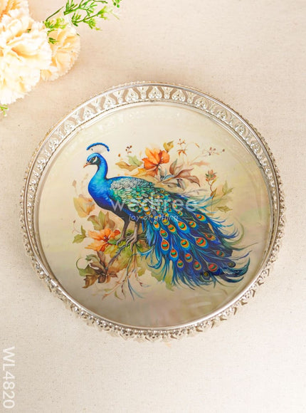 German Silver Tray - 8 inch - WL4820