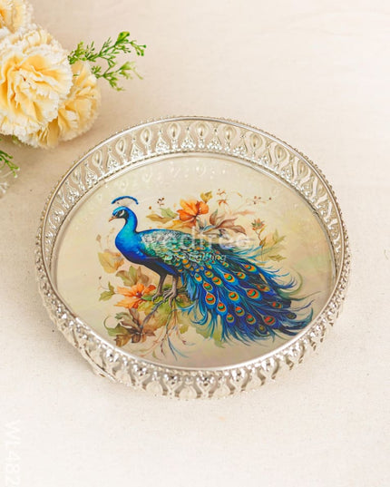 German Silver Tray - 8 inch - WL4820