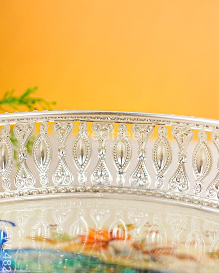 German Silver Tray - 8 inch - WL4820