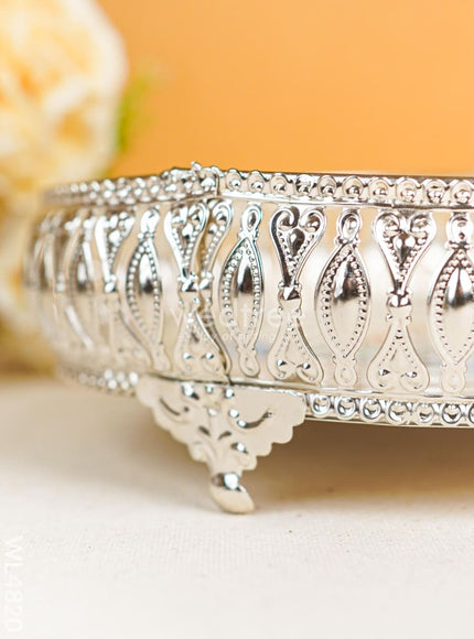 German Silver Tray - 8 inch - WL4820