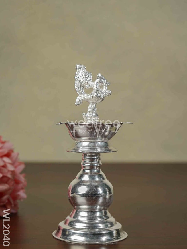 German Silver Kuthu Vilakku (Set of 2) - WL2040