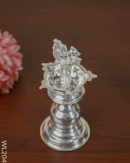 German Silver Kuthu Vilakku (Set of 2) - WL2040