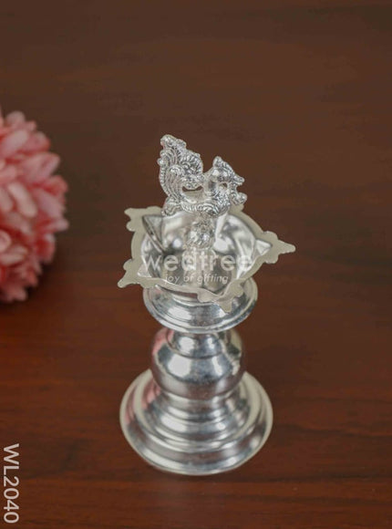 German Silver Kuthu Vilakku (Set of 2) - WL2040