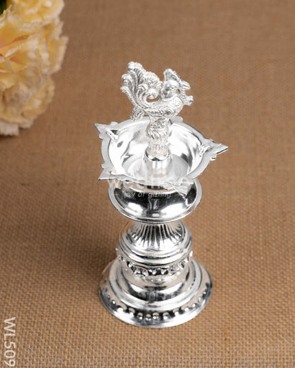 German Silver Kuthu Vilakku with Annapakshi Motif - WL5095