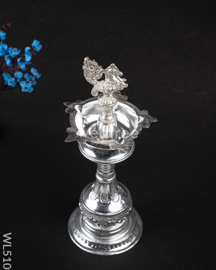 German Silver Kuthu Vilakku with Annapakshi Motif - WL5100