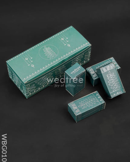 German Silver Tulasi Maadam with Green Leaves - WBG0100