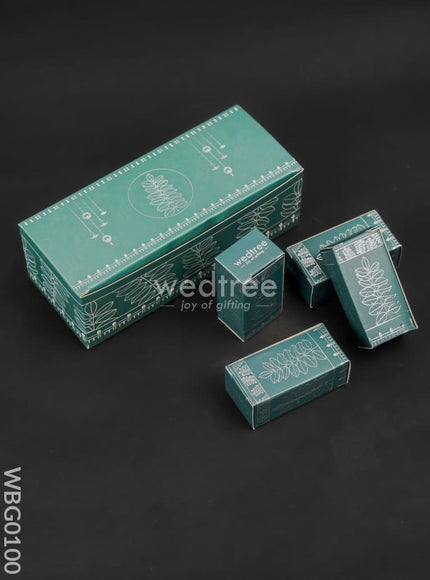 German Silver Tulasi Maadam with Green Leaves - WBG0100