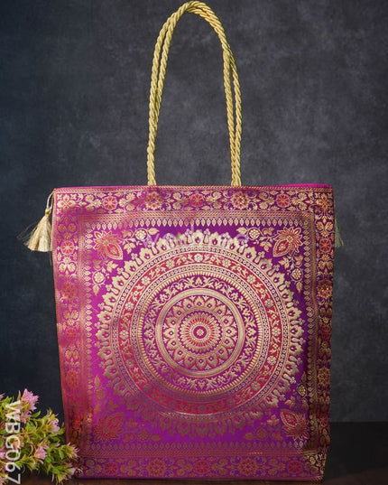 Grand Banarasi Hand bag (12x12) - WBG0671