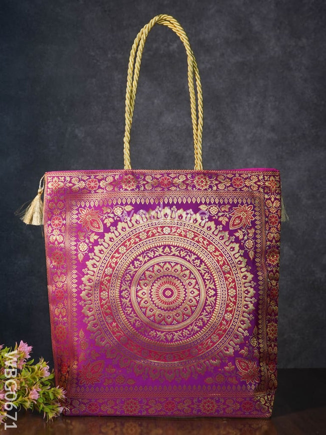 Grand Banarasi Hand bag (12x12) - WBG0671