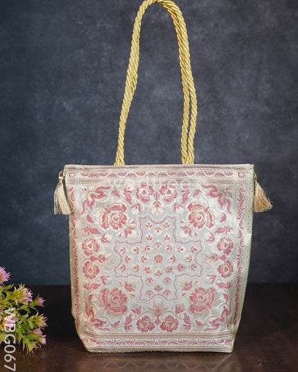 Grand Banarasi Hand bag (12x12) - WBG0671