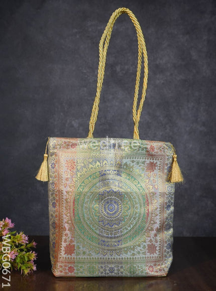 Grand Banarasi Hand bag (12x12) - WBG0671