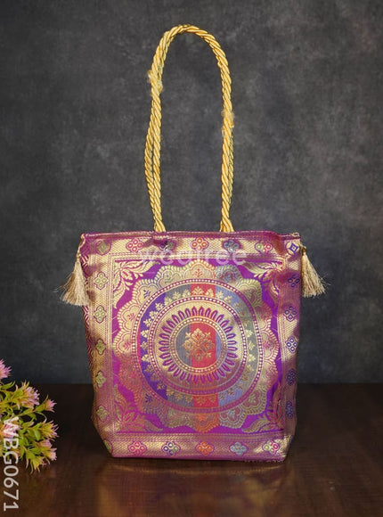 Grand Banarasi Hand bag (12x12) - WBG0671