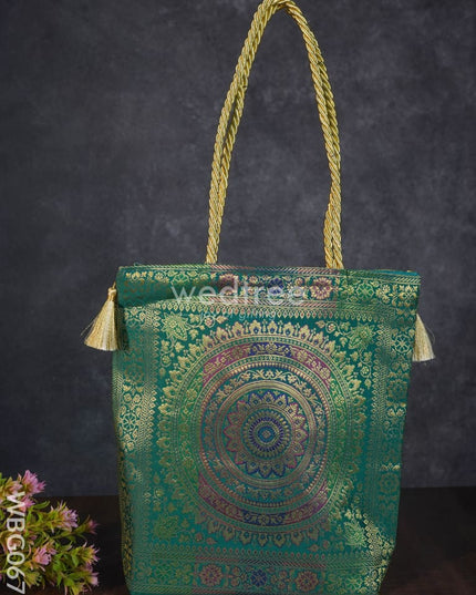 Grand Banarasi Hand bag (12x12) - WBG0671