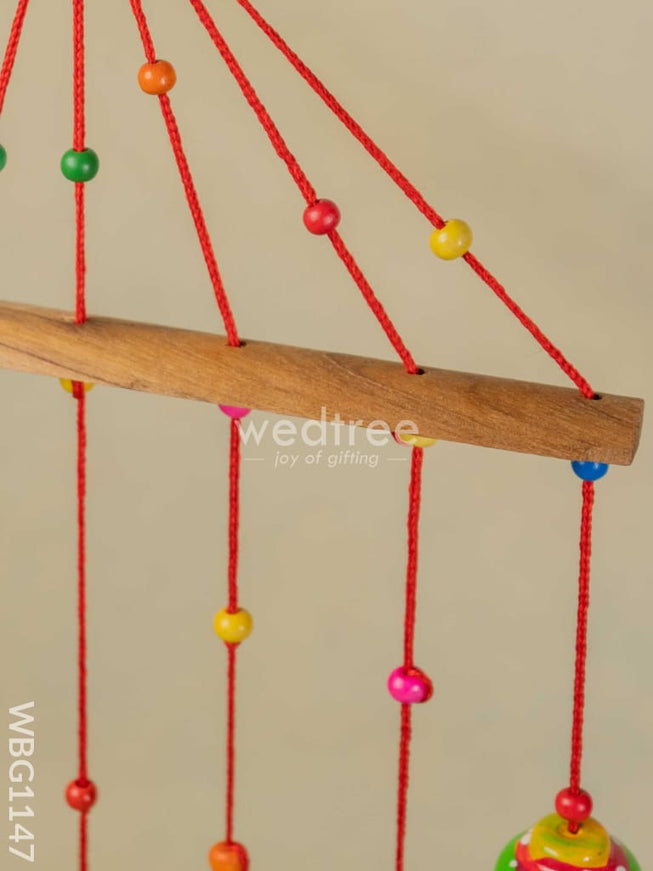 Hand Painted Thoran with Hanging Bells - WBG1147