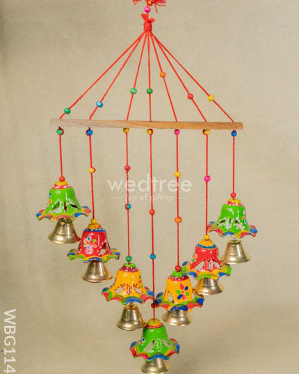 Hand Painted Thoran with Hanging Bells - WBG1147