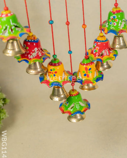Hand Painted Thoran with Hanging Bells - WBG1147