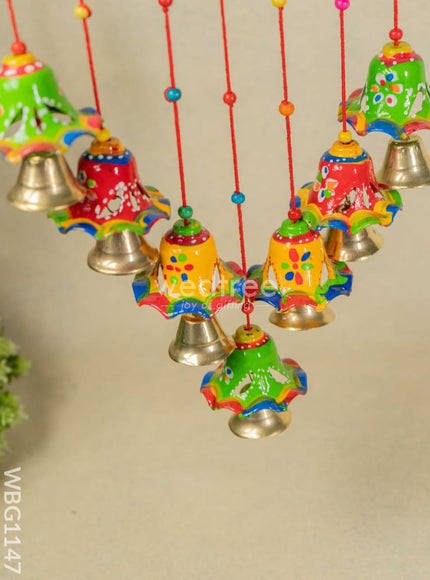 Hand Painted Thoran with Hanging Bells - WBG1147