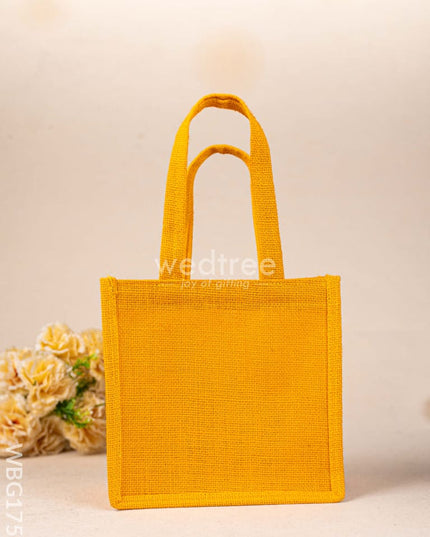 Jute Bag - Flower Design - WBG1751