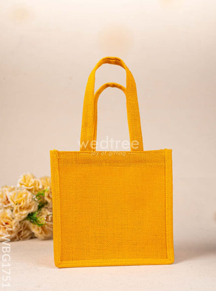 Jute Bag - Flower Design - WBG1751