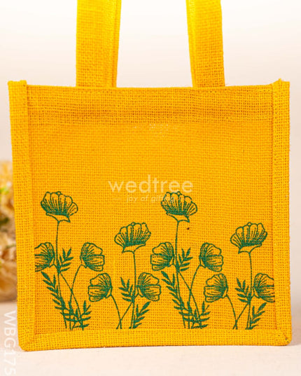 Jute Bag - Flower Design - WBG1751