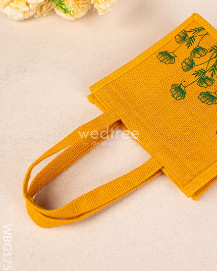 Jute Bag - Flower Design - WBG1751