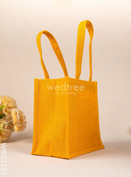 Jute Bag - Flower Design - WBG1751