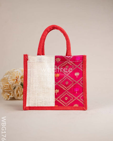 Jute Bag with Contrast Border - WBG1762