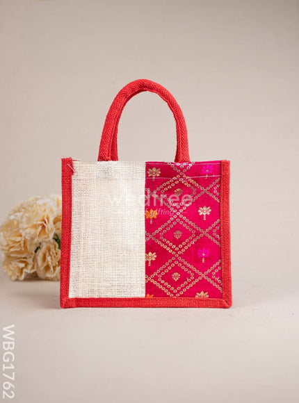 Jute Bag with Contrast Border - WBG1762
