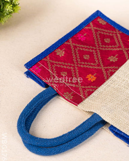 Jute Bag with Contrast Border - WBG1762